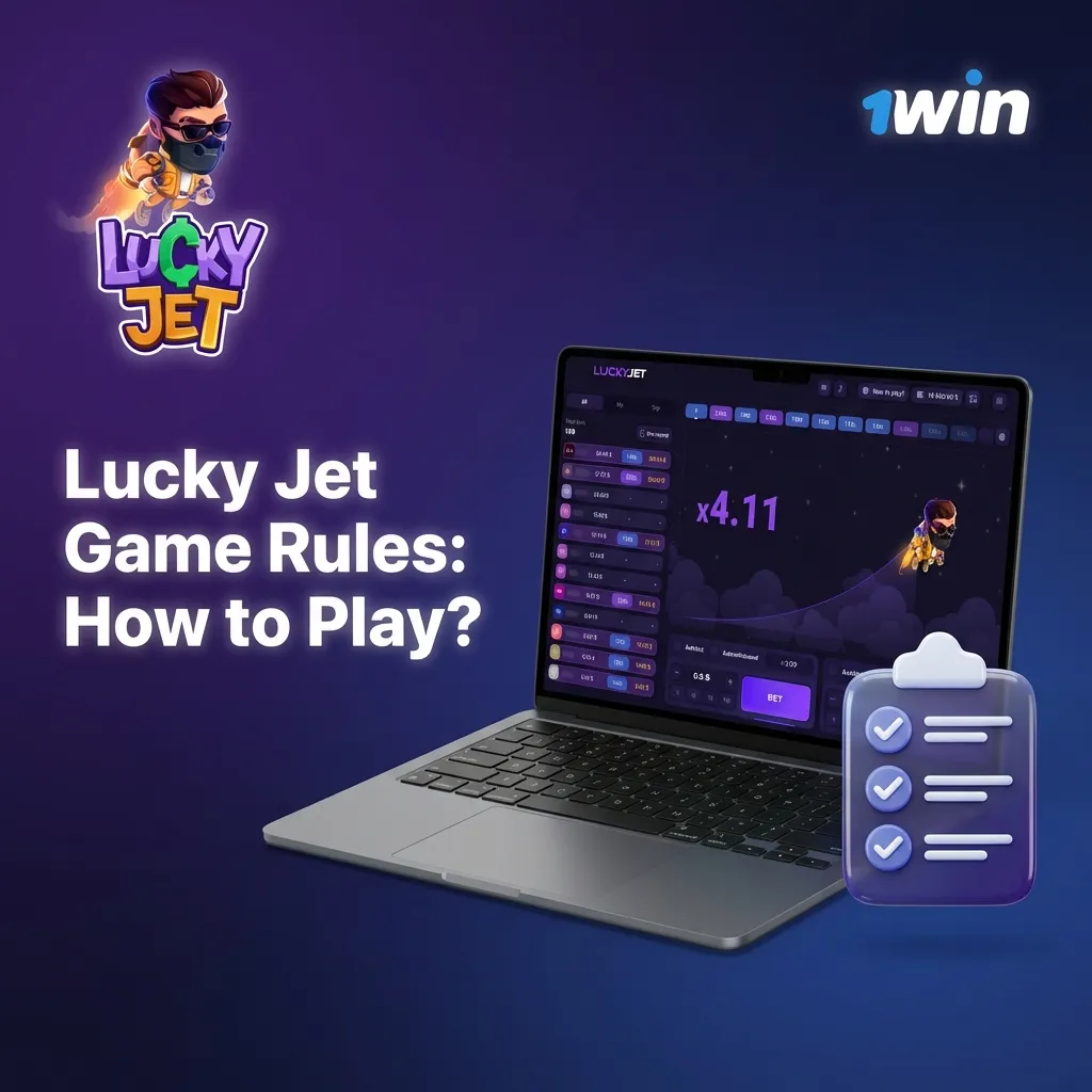 Illustration of Lucky Jet game interface with rising multiplier and player options to bet, cash out, and set auto cash out limits