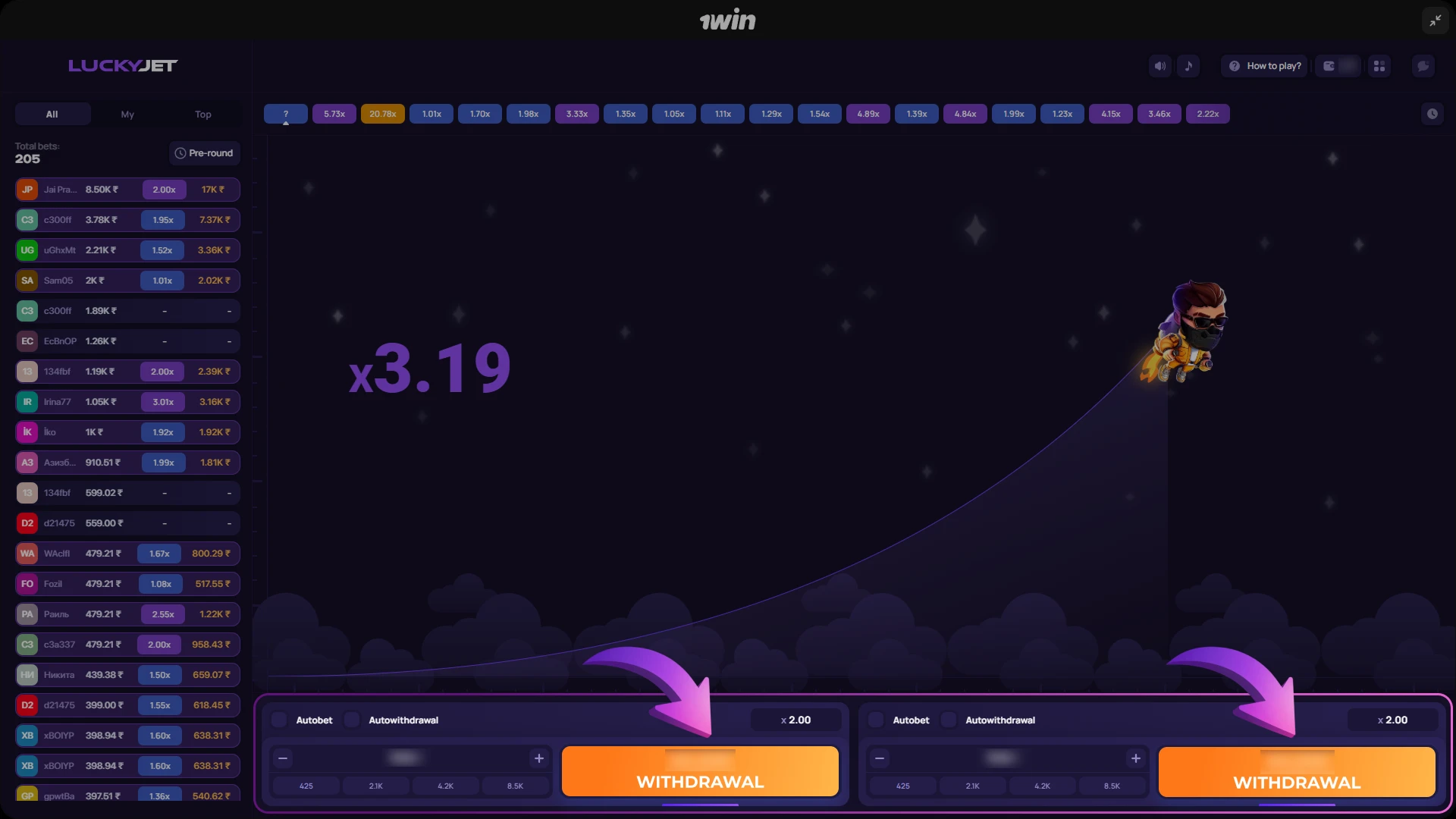 Withdraw Money Before the Crash and Win Lucky Jet.