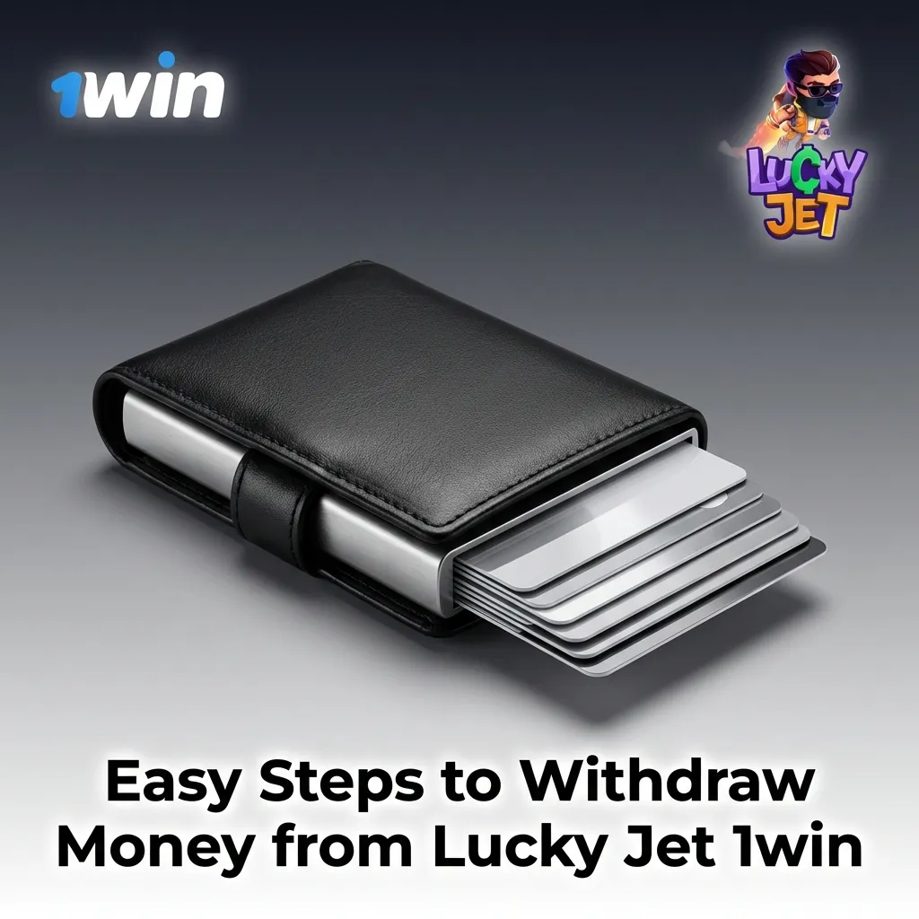 Infographic showing 5-step guide to withdraw money from Lucky Jet 1win in India with various payment methods